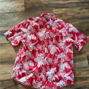 Chaps Tropical Red and White Men's Shirt